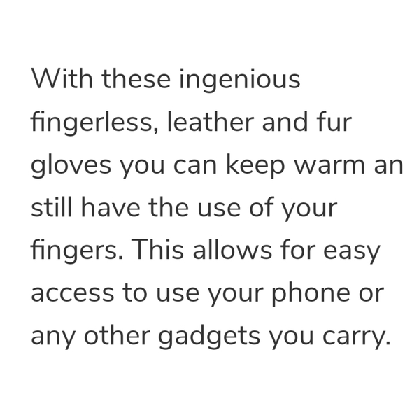 NWT, Shearling/Rabbit Handsfree Texting Gloves by Morris Kaye & Sons - Picture 7 of 9